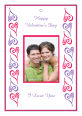 Hears Photo Valentine Vertical Rectangle Favor Tag 1.875x2.75